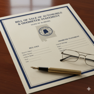 Bill of Sale of Automobile and Odometer Statement