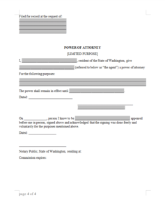 Durable POA Washington4