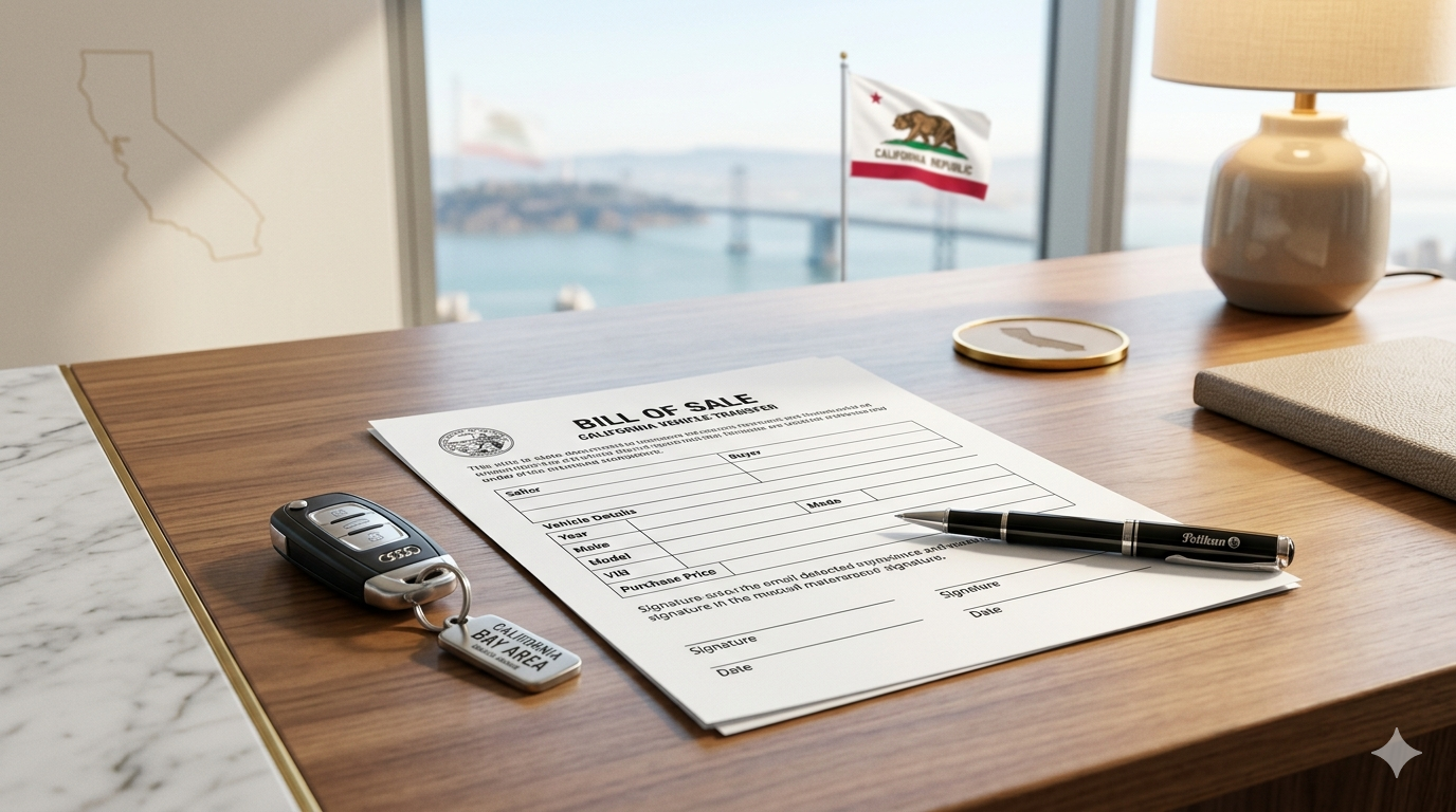 california bill of sale sample